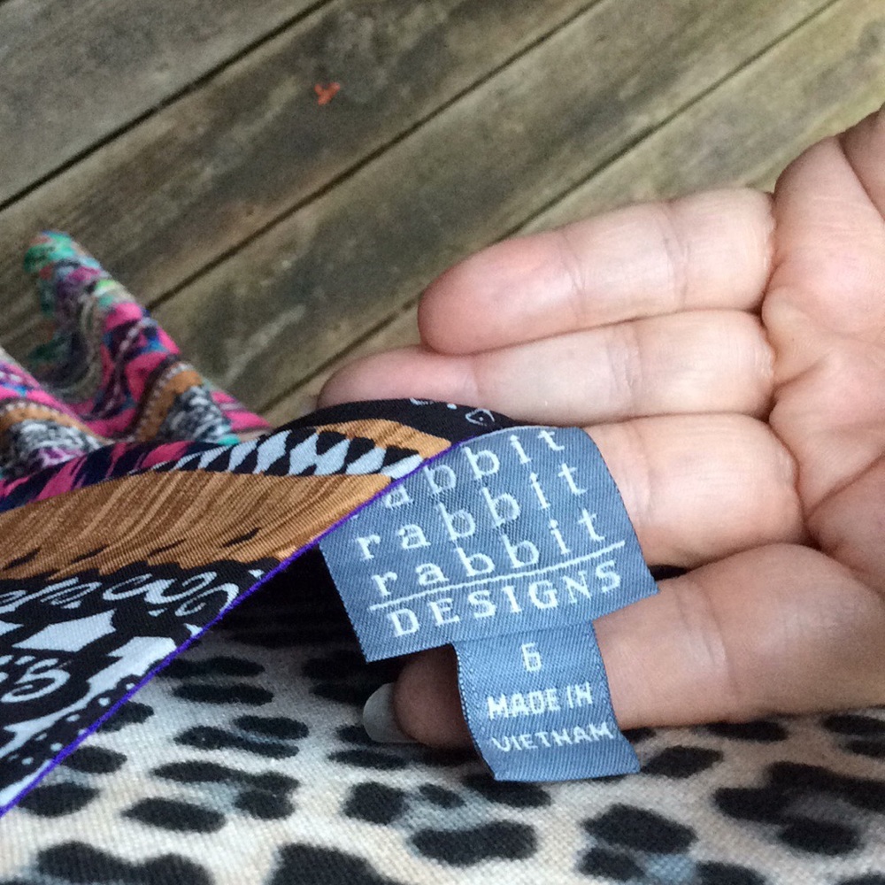 Rabbit Rabbit Rabbit Designs Lined Flowing Asym - image 6